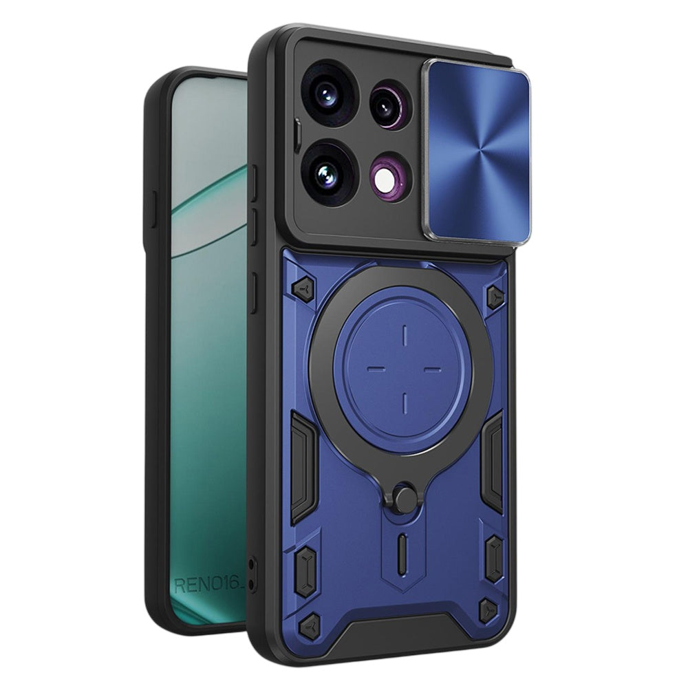 Hülle für Oppo Reno16 F / Reno16 FS, Techsuit, CamGuard Pro, Blau
