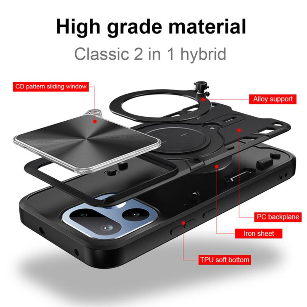 Hülle für Realme 16 Pro+, Techsuit, CamGuard Pro, Schwarz