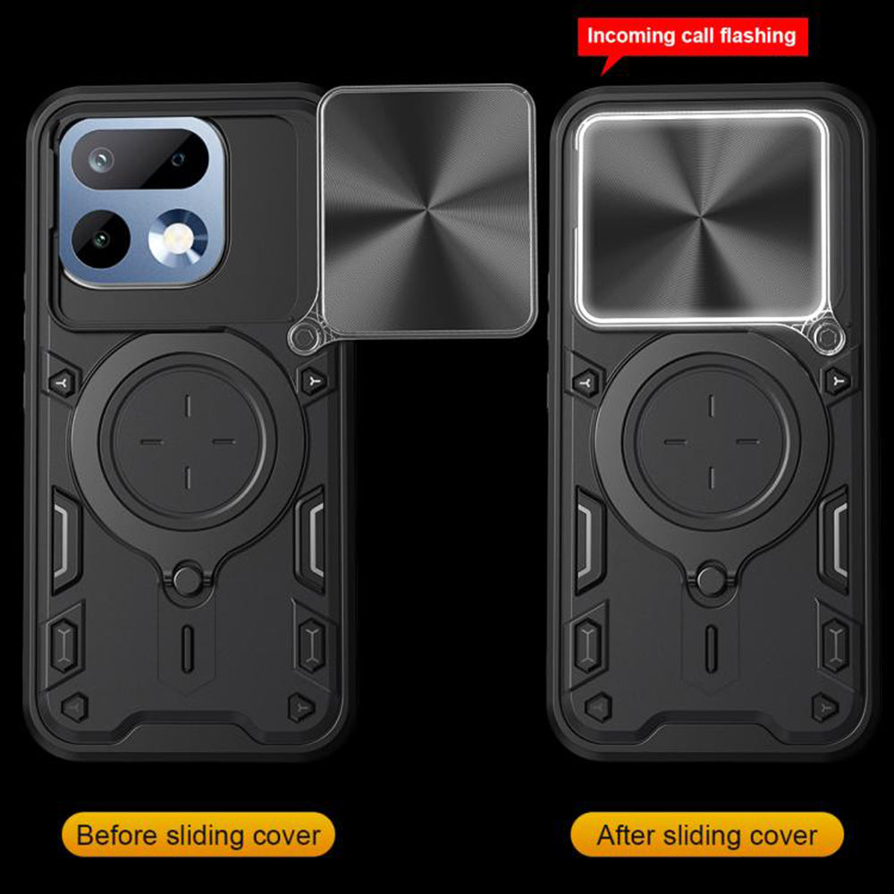 Hülle für Realme 16 Pro+, Techsuit, CamGuard Pro, Schwarz