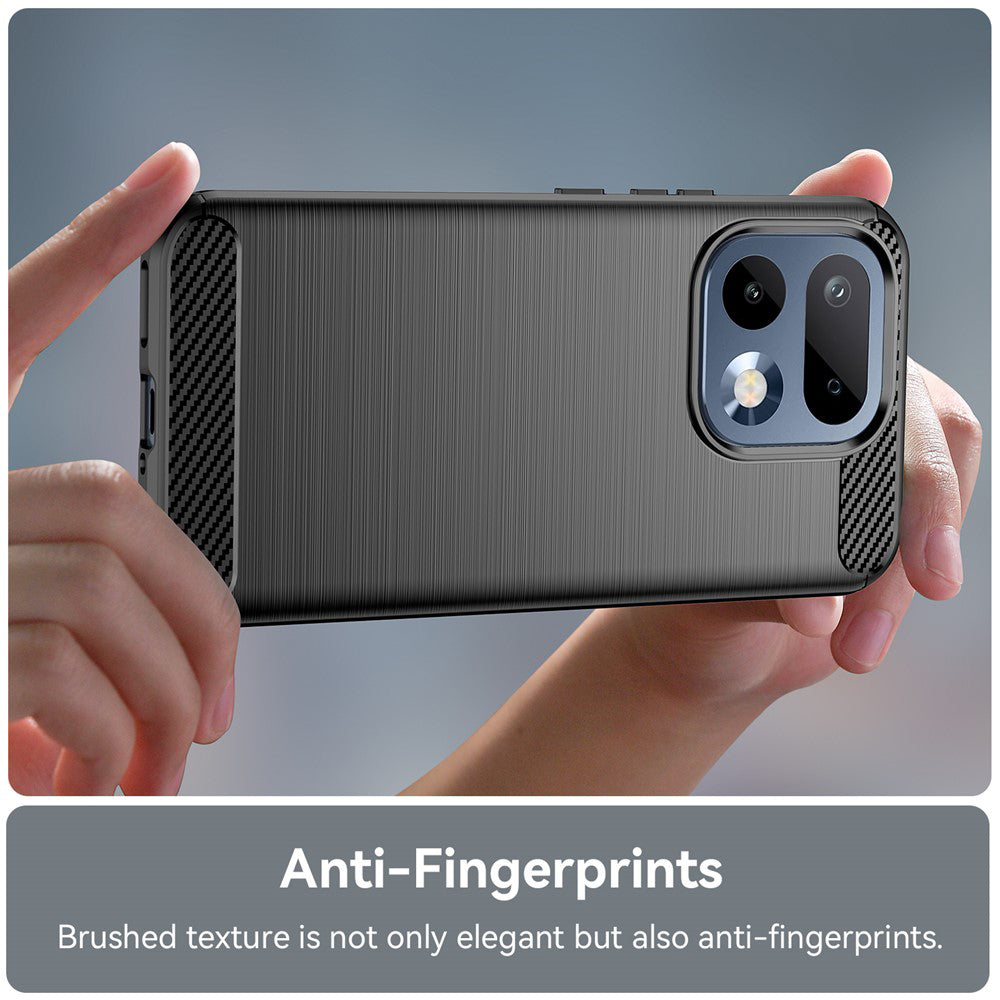 Hülle für Realme 16 Pro, Techsuit, Carbon, Schwarz