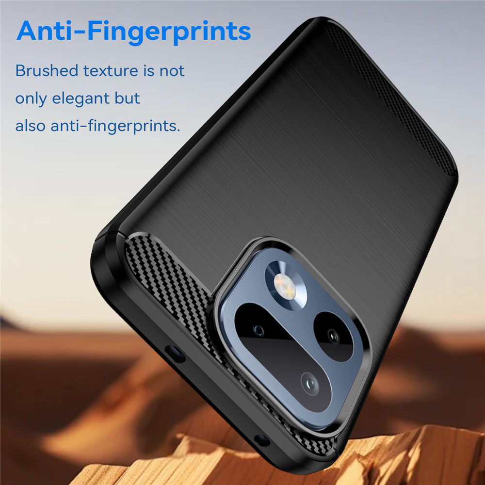 Hülle für Realme 16 Pro, Techsuit, Carbon, Schwarz