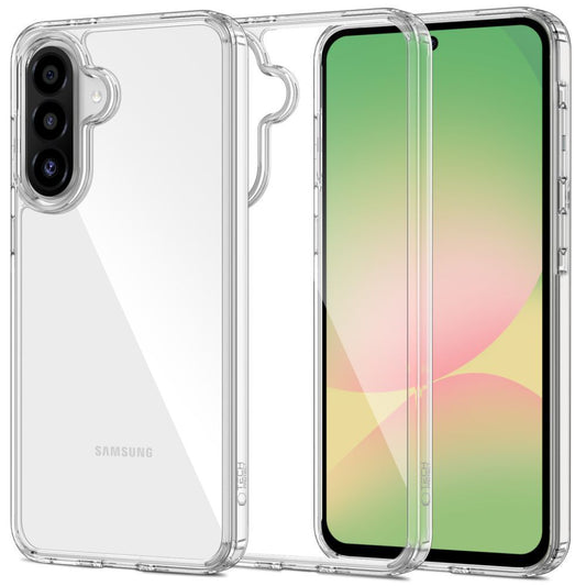 Case for Samsung Galaxy A36 A366, Tech-Protect, Flexair Hybrid, Transparent