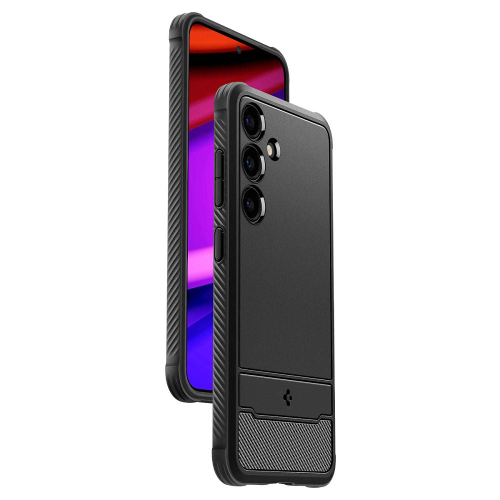 Gehäuse für Samsung Galaxy S24 S921, Spigen, Rugged Armour, Schwarz ACS07346