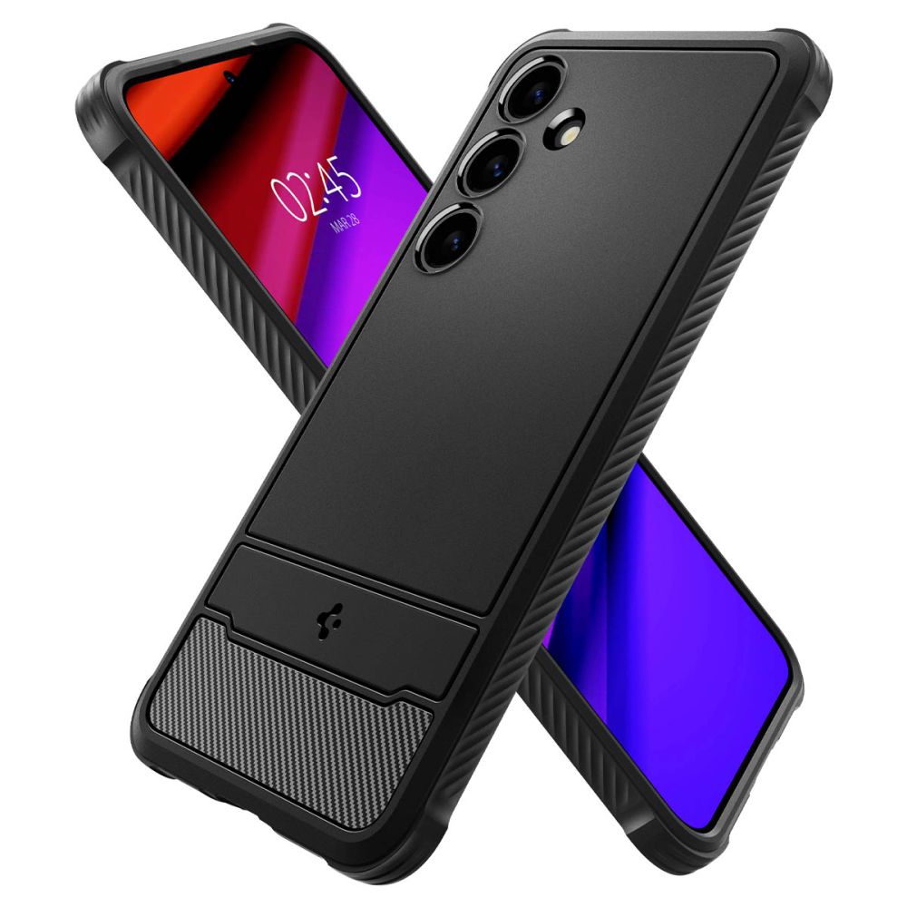 Gehäuse für Samsung Galaxy S24 S921, Spigen, Rugged Armour, Schwarz ACS07346