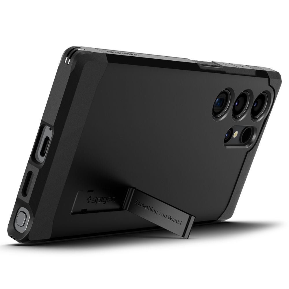 Case for Samsung Galaxy S24 Ultra S928, Spigen, Tough Armor, Black ACS07300