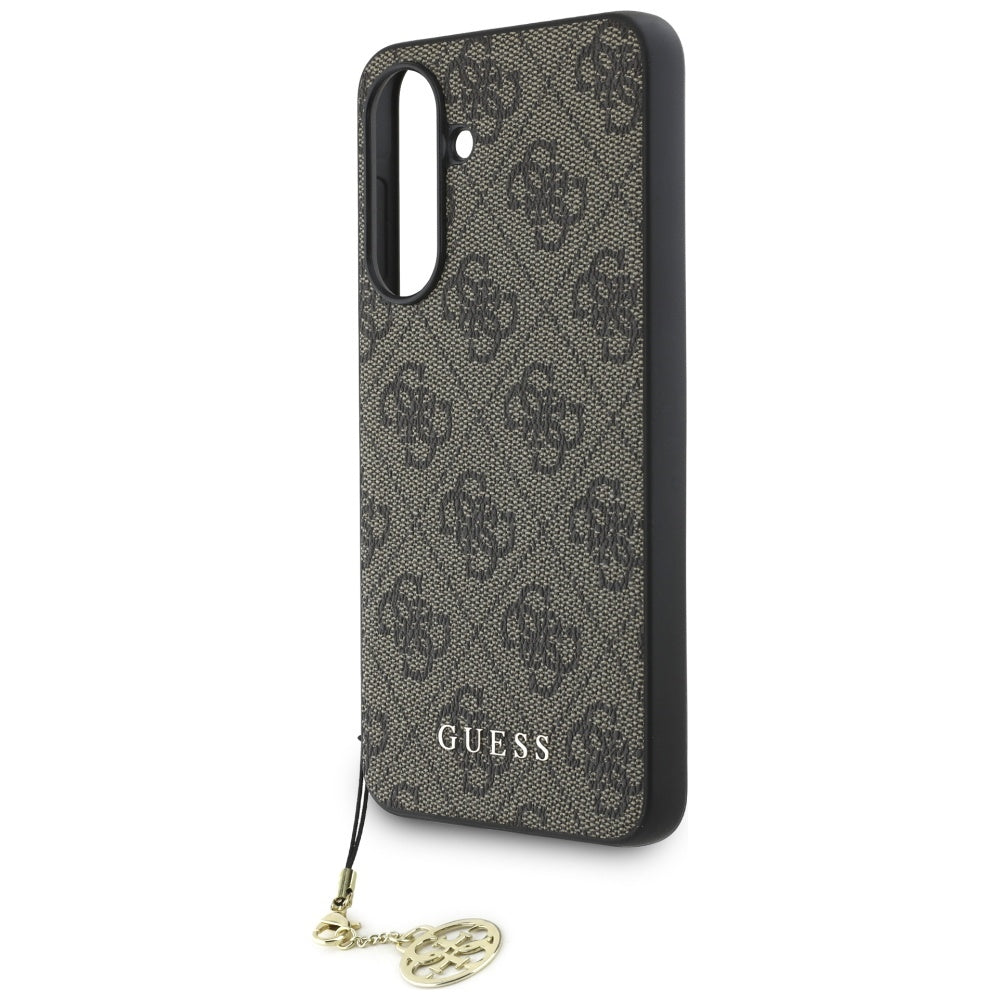 Case for Samsung Galaxy A36 A366, Guess, 4G Charm, Brown
