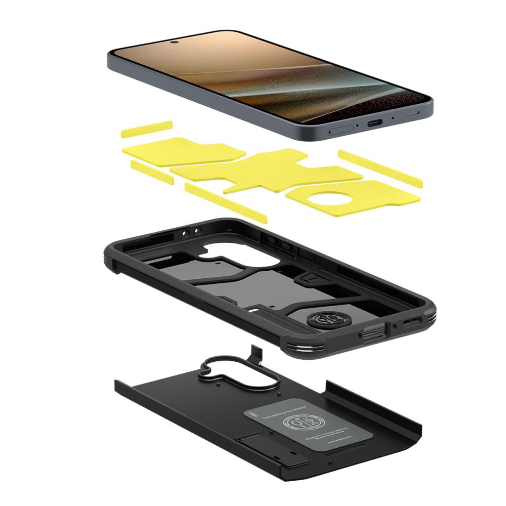 Case for Samsung Galaxy A36 A366, Spigen, Tough Armor, Black ACS09166
