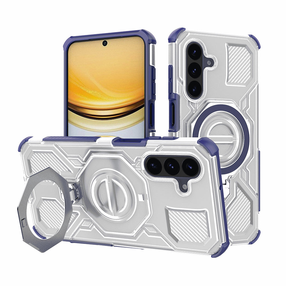 Hülle für Samsung Galaxy A37 5G, Techsuit, Carbon Shield Pro, Blau