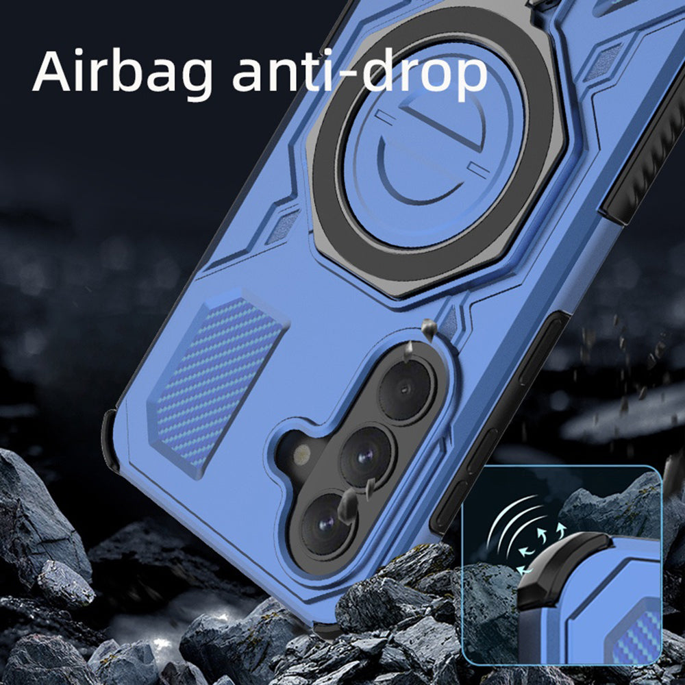 Hülle für Samsung Galaxy A37 5G, Techsuit, Carbon Shield Pro, Blau