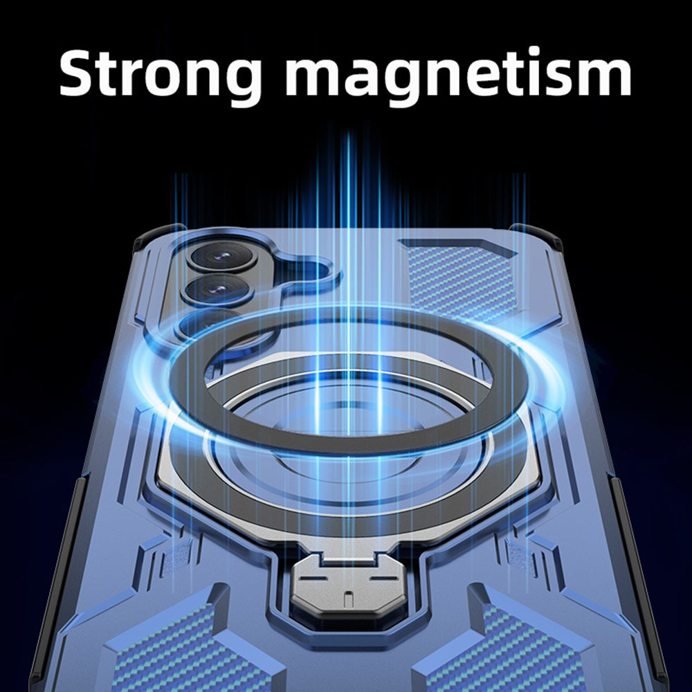 Hülle für Samsung Galaxy A37 5G, Techsuit, Carbon Shield Pro, Blau