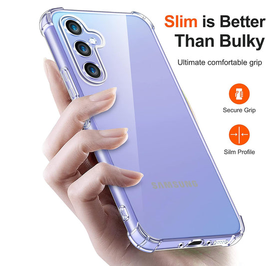 Hülle für Samsung Galaxy A55 5G A556, Techsuit, stoßfest klar, transparent