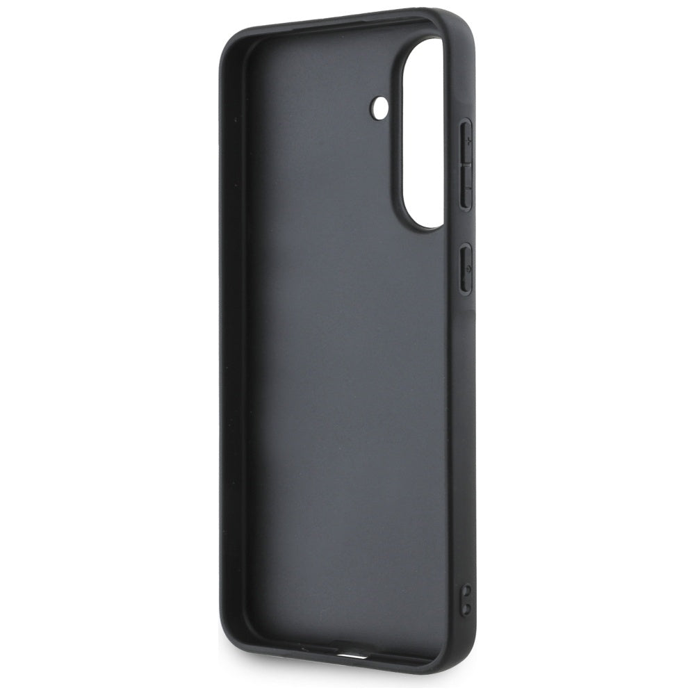 Hülle für Samsung Galaxy A56 A566, Karl Lagerfeld, Saffiano Karl & Choupette Metal, Schwarz