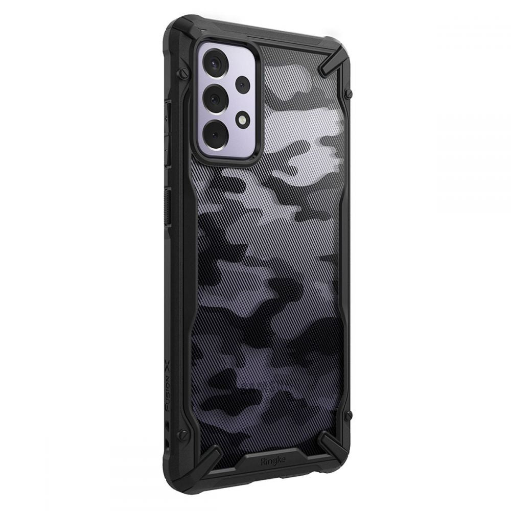 Hülle für Samsung Galaxy A72 A725 / A72 5G A726, Ringke, Fusion X Design, Tarnmuster