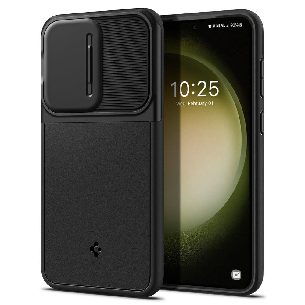 Hülle für Samsung Galaxy S23 S911, Spigen, Optik Armor, Schwarz