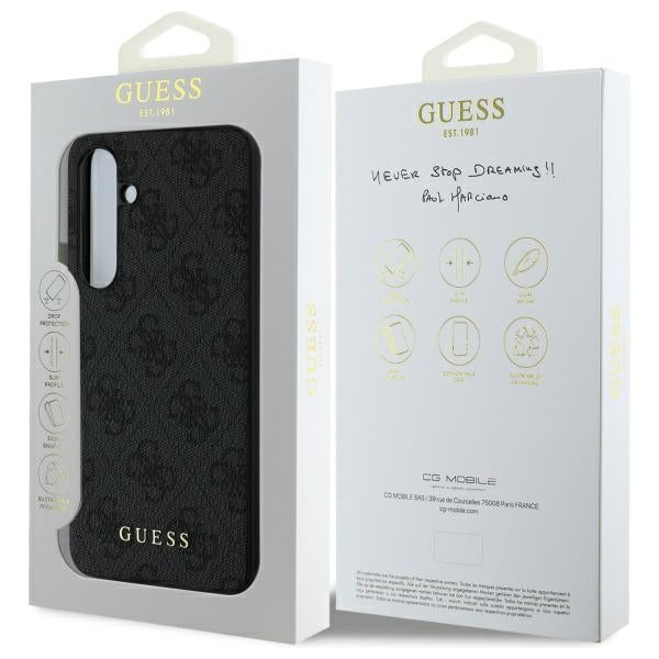 Hülle für Samsung Galaxy S24 FE S721, Guess, 4G Charm, Grau