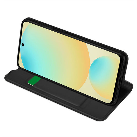 Case for Samsung Galaxy S24 FE S721, Techsuit, Magskin Book, Black