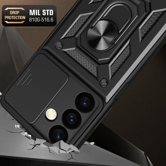 Hülle für Samsung Galaxy S24 S921, Techsuit, CamShield, Schwarz