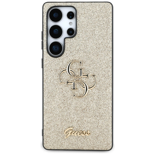 Hülle für Samsung Galaxy S25 Ultra S938, Guess, Glitter Big 4G Script, Gold