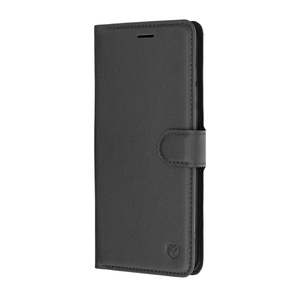 Case for Samsung Galaxy S26 FE S741 / S25 FE, Techsuit, Leather Folio, Black