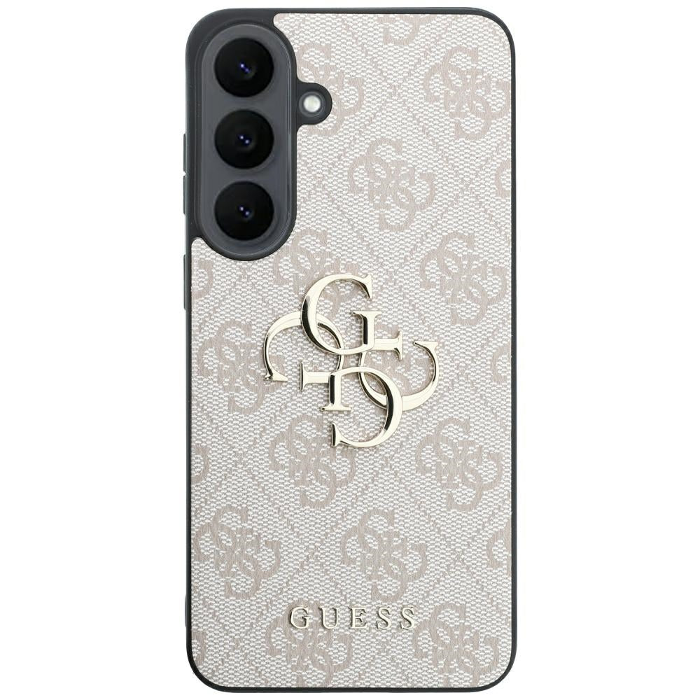 Hülle für Samsung Galaxy S26 FE S741, Guess, 4G Metall-Logo, Rosa