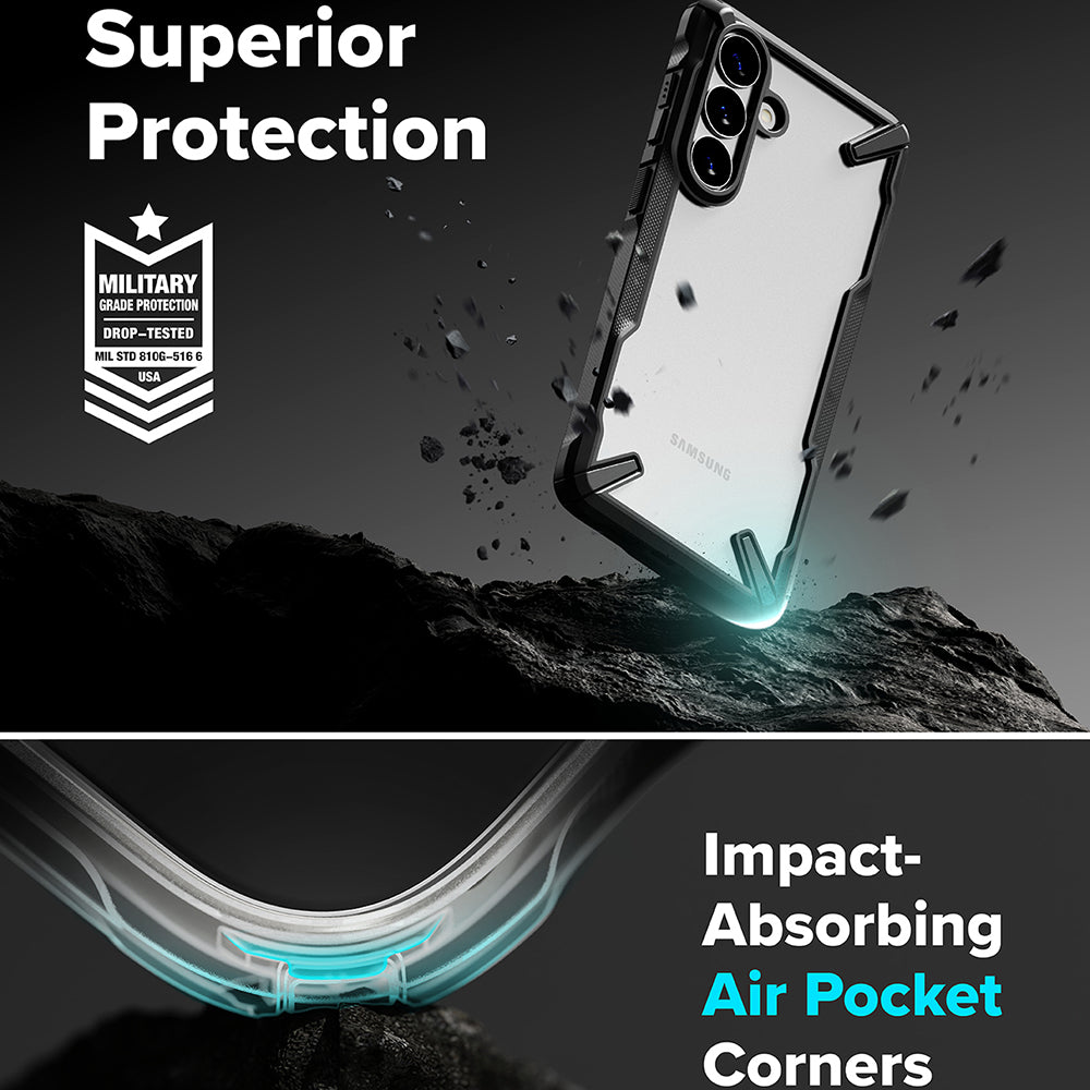 Hülle für Samsung Galaxy S26 Plus S947, Ringke, Fusion X, Schwarz
