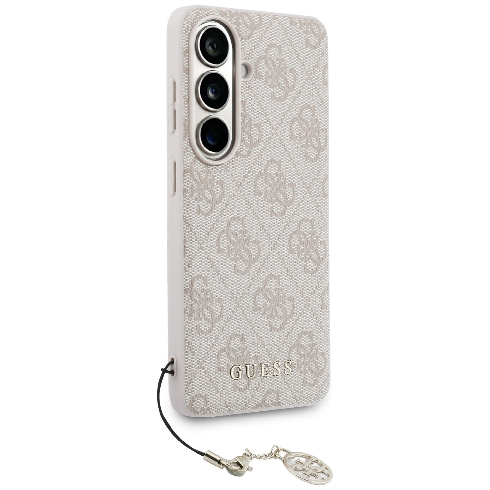 Hülle für Samsung Galaxy S26 S942, Guess, 4G Classic Logo Charm, Rosa