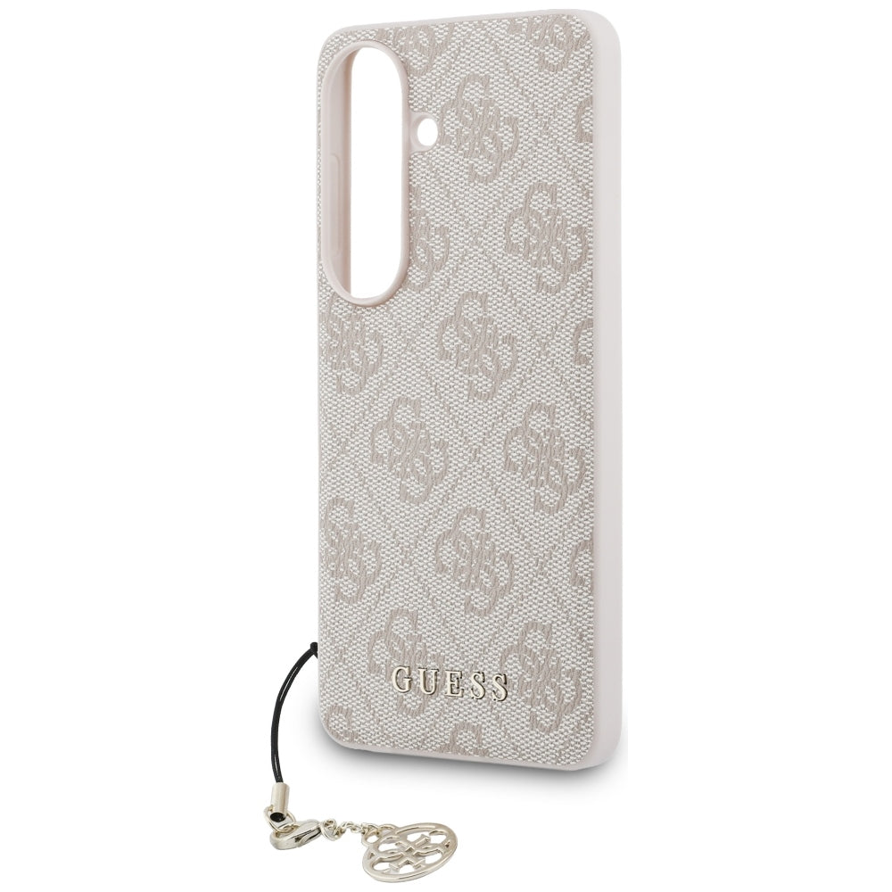 Hülle für Samsung Galaxy S26 S942, Guess, 4G Classic Logo Charm, Rosa