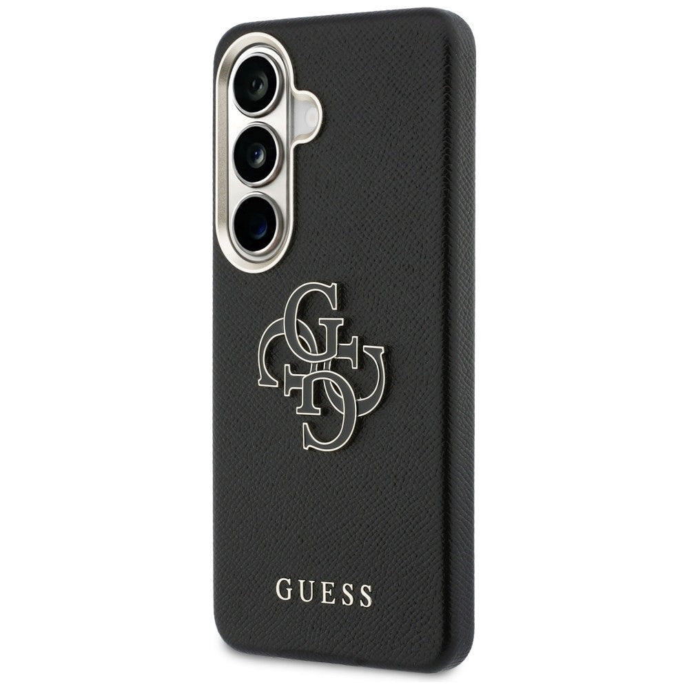 Hülle für Samsung Galaxy S26 S942, Guess, 4G Grained Big and Classic Logo, Schwarz
