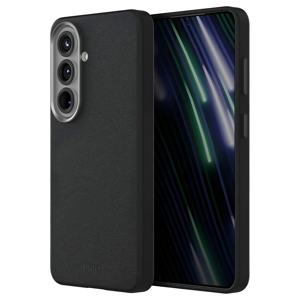 Hülle für Samsung Galaxy S26 S942, UNIQ, Lyden Leatherette, Schwarz