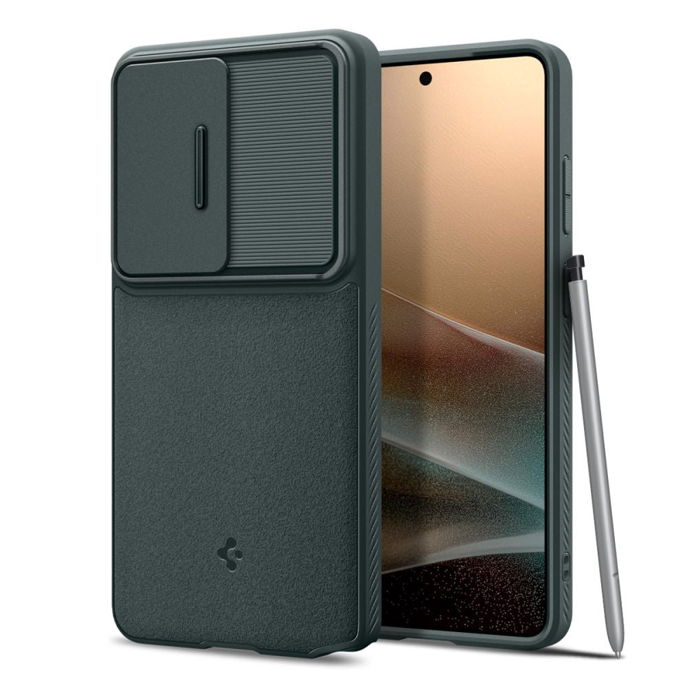 Hülle für Samsung Galaxy S26 Ultra S948, Spigen, Optik Armor, Grün ACS10688