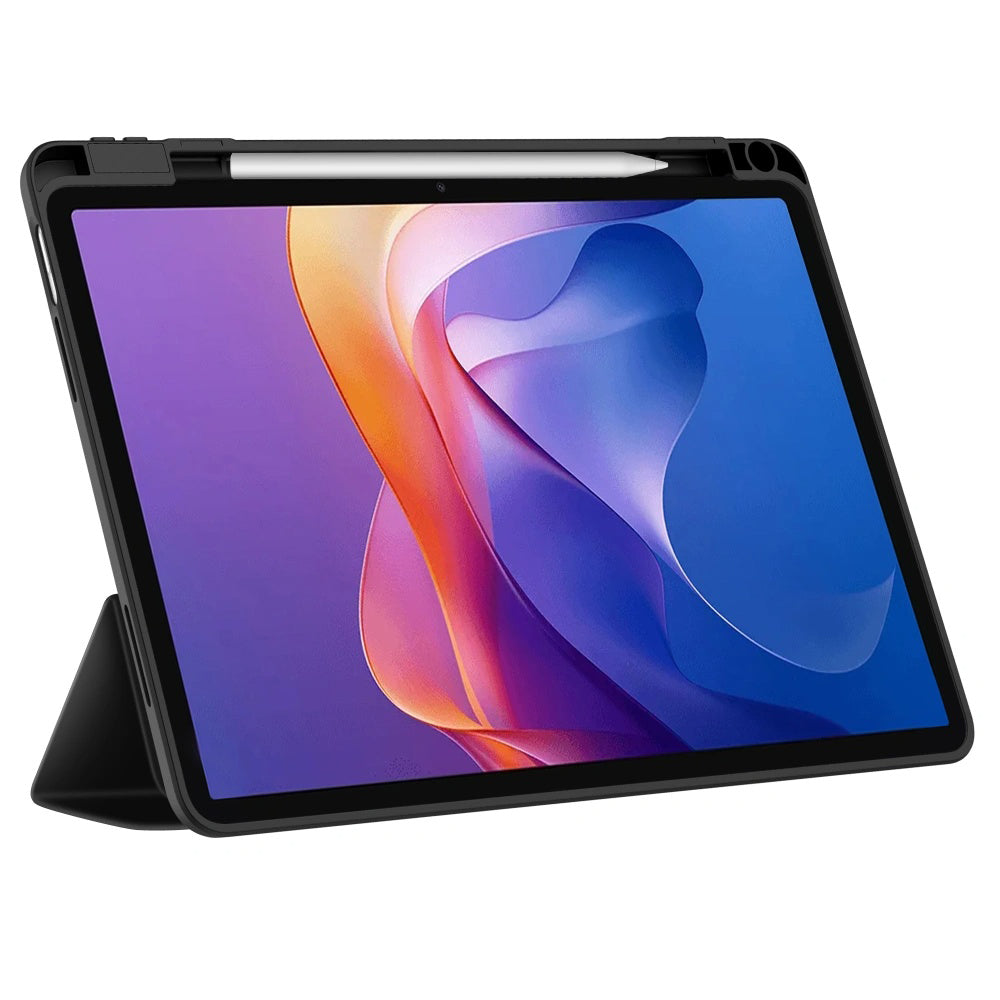 Hülle für Samsung Galaxy Tab A11 / Tab A9, Techsuit, Flex Trifold, Blau
