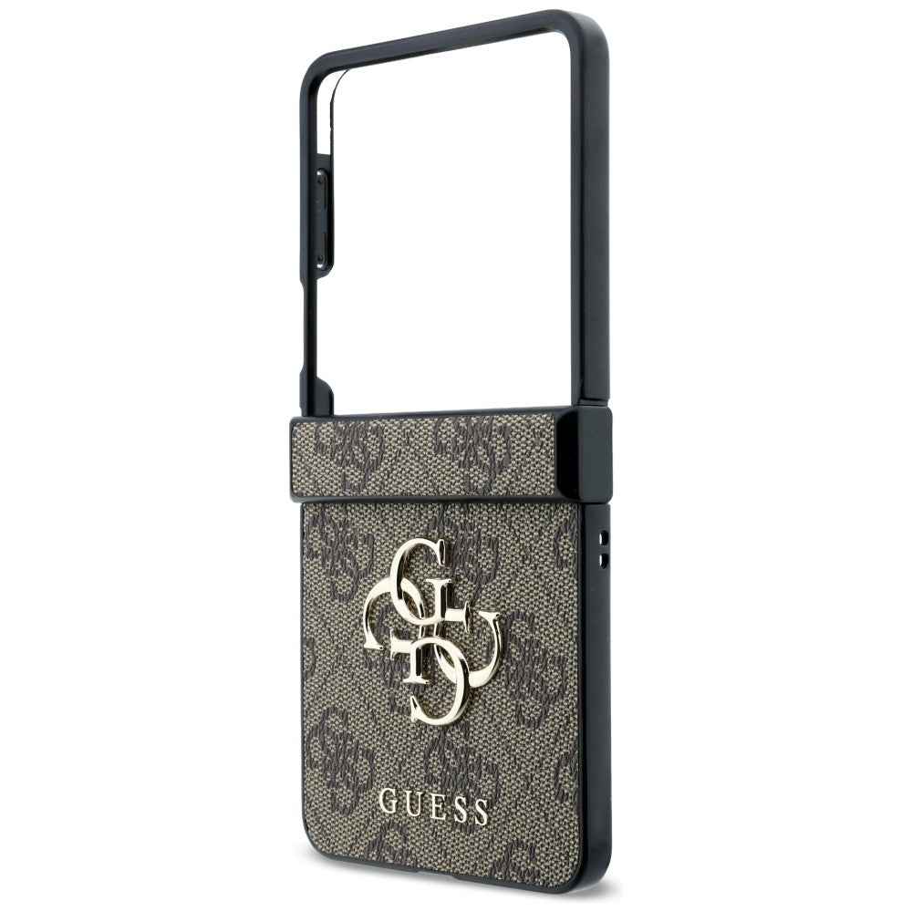 Hülle für Samsung Galaxy Z Flip8 F776, Guess, 4G Big Logo, Braun
