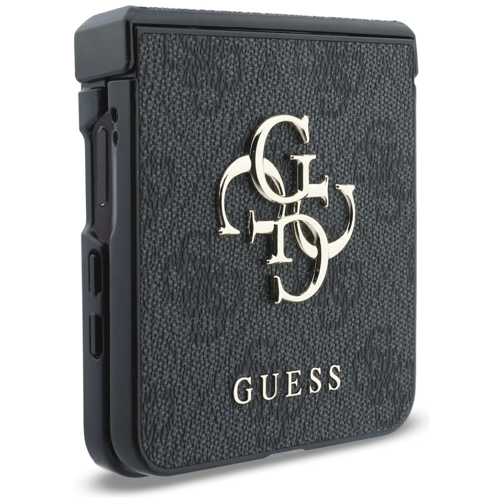 Hülle für Samsung Galaxy Z Flip8 F776, Guess, 4G Big Logo, Schwarz