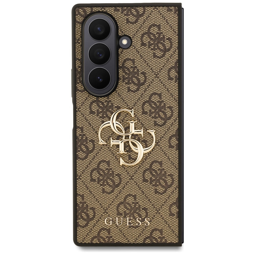 Case for Samsung Galaxy Z Fold7 F966, Guess, 4G Big Logo, Brown