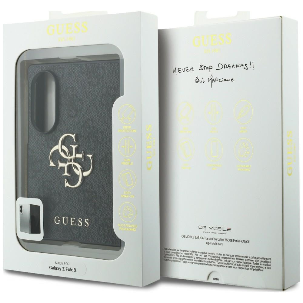 Hülle für Samsung Galaxy Z Fold8 F971, Guess, 4G Big Logo, Schwarz