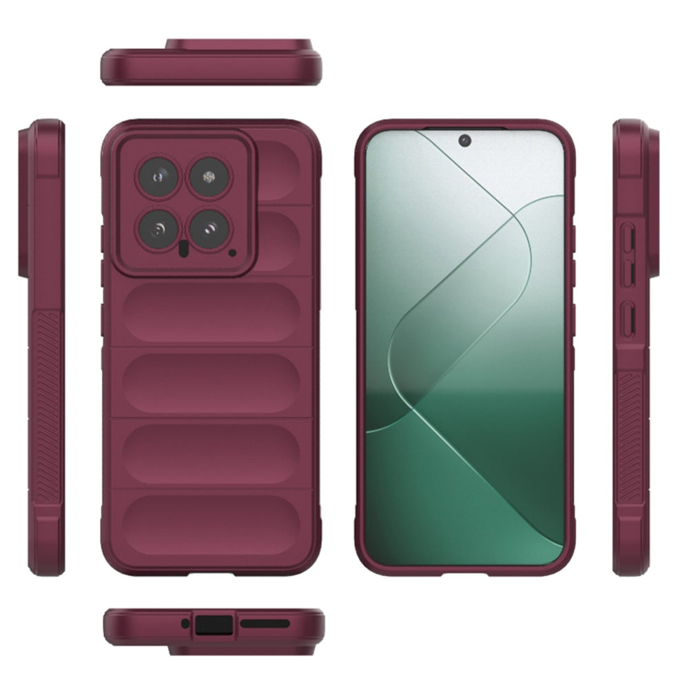 Case for Xiaomi 14, Techsuit, Magic Shield, Burgundy