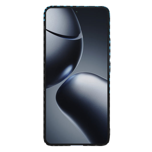 Hülle für Xiaomi 14T Pro, Techsuit, Carbonite FiberShell, Schwarz Blau