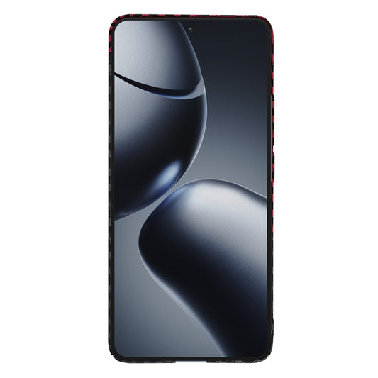 Hülle für Xiaomi 14T Pro, Techsuit, Carbonite FiberShell, Schwarz Rot