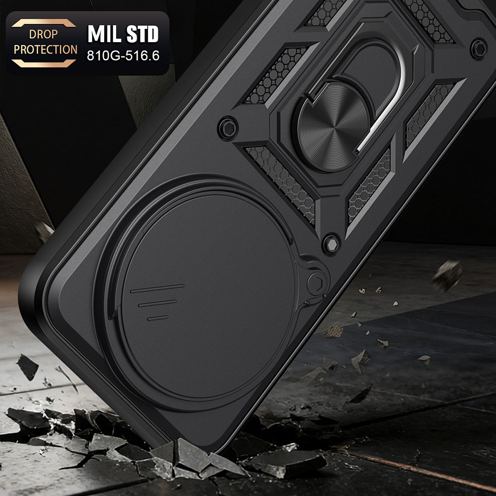 Hülle für Xiaomi 17 Ultra, Techsuit, CamShield, Schwarz