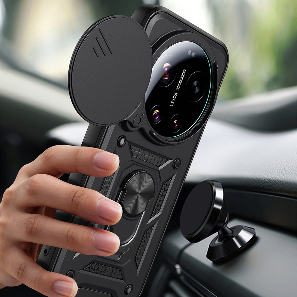 Hülle für Xiaomi 17 Ultra, Techsuit, CamShield, Schwarz