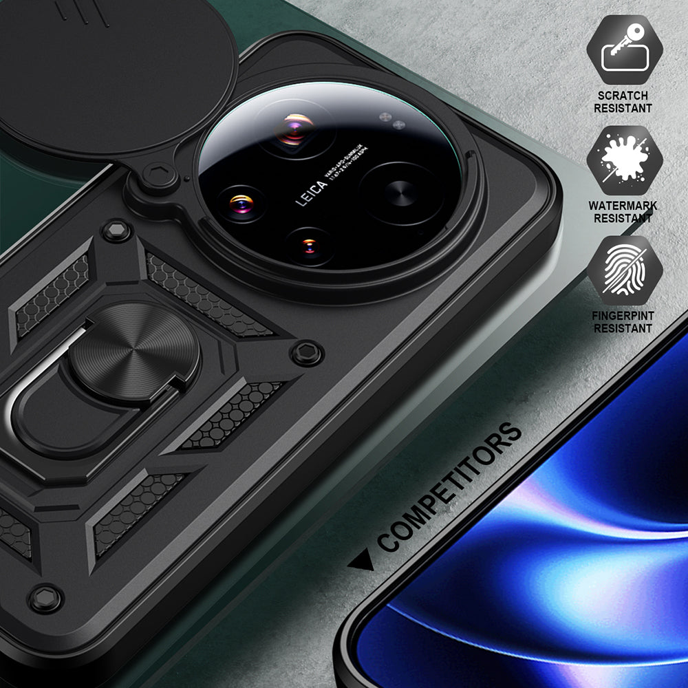 Hülle für Xiaomi 17 Ultra, Techsuit, CamShield, Schwarz