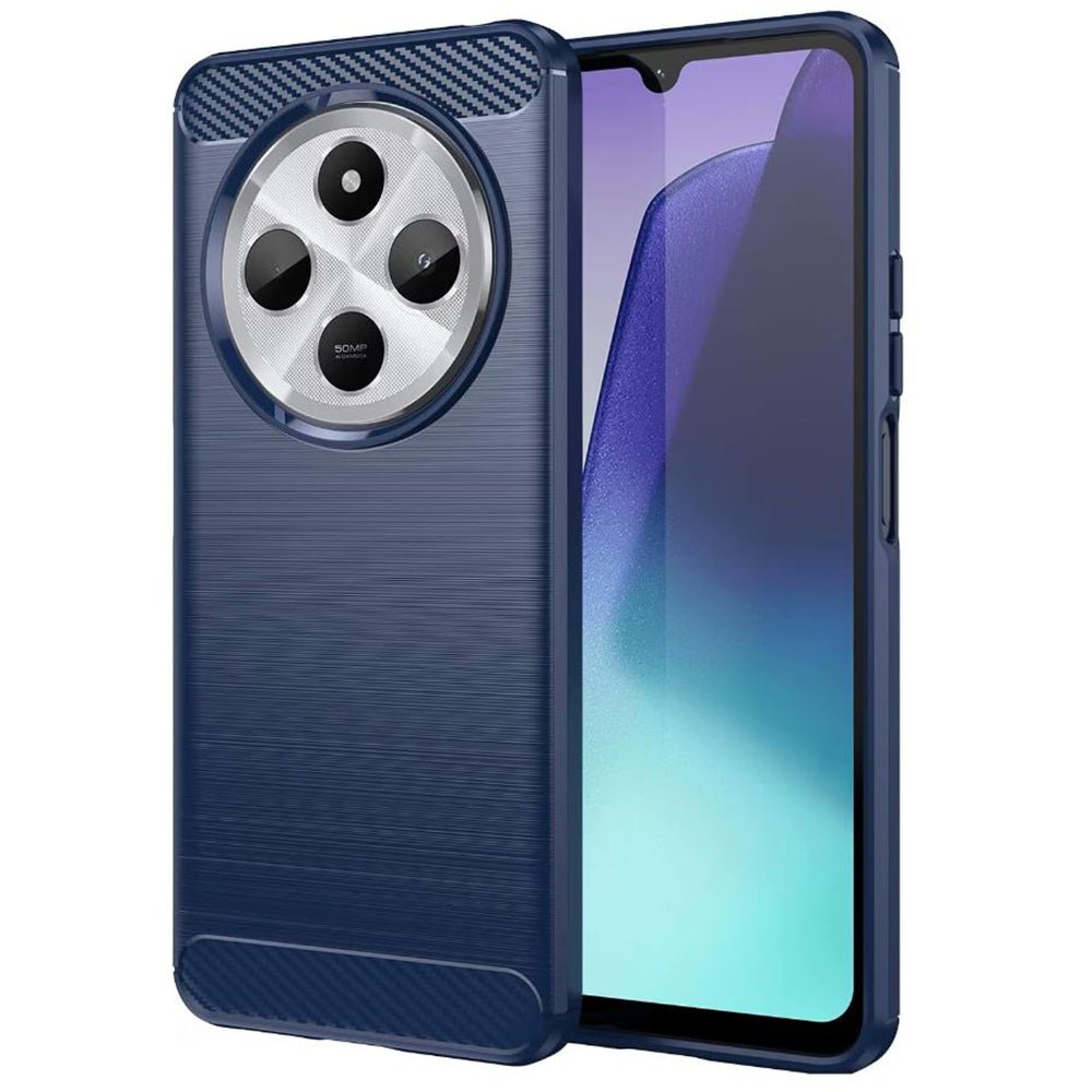 Case for Xiaomi Poco C75 / Redmi 14C, Techsuit, Carbon, Blue