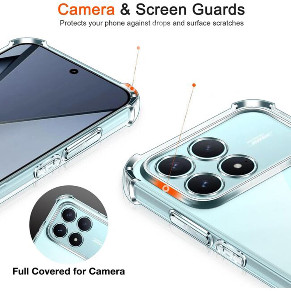 Hülle für Xiaomi Poco F8 Ultra, Techsuit, Shockproof Clear, Transparent