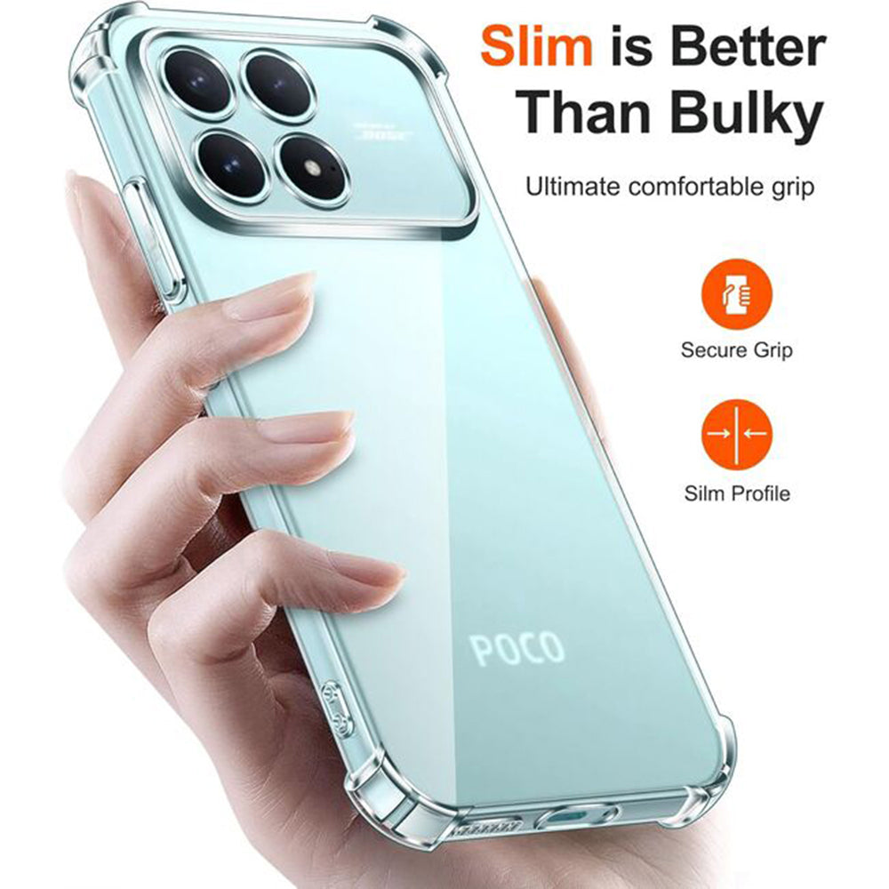 Hülle für Xiaomi Poco F8 Ultra, Techsuit, Shockproof Clear, Transparent