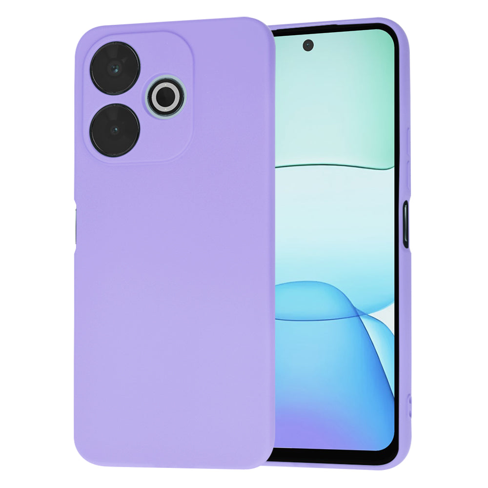 Hülle für Xiaomi Poco M6 4G / Redmi 13, Techsuit, SoftFlex, Helles Lila