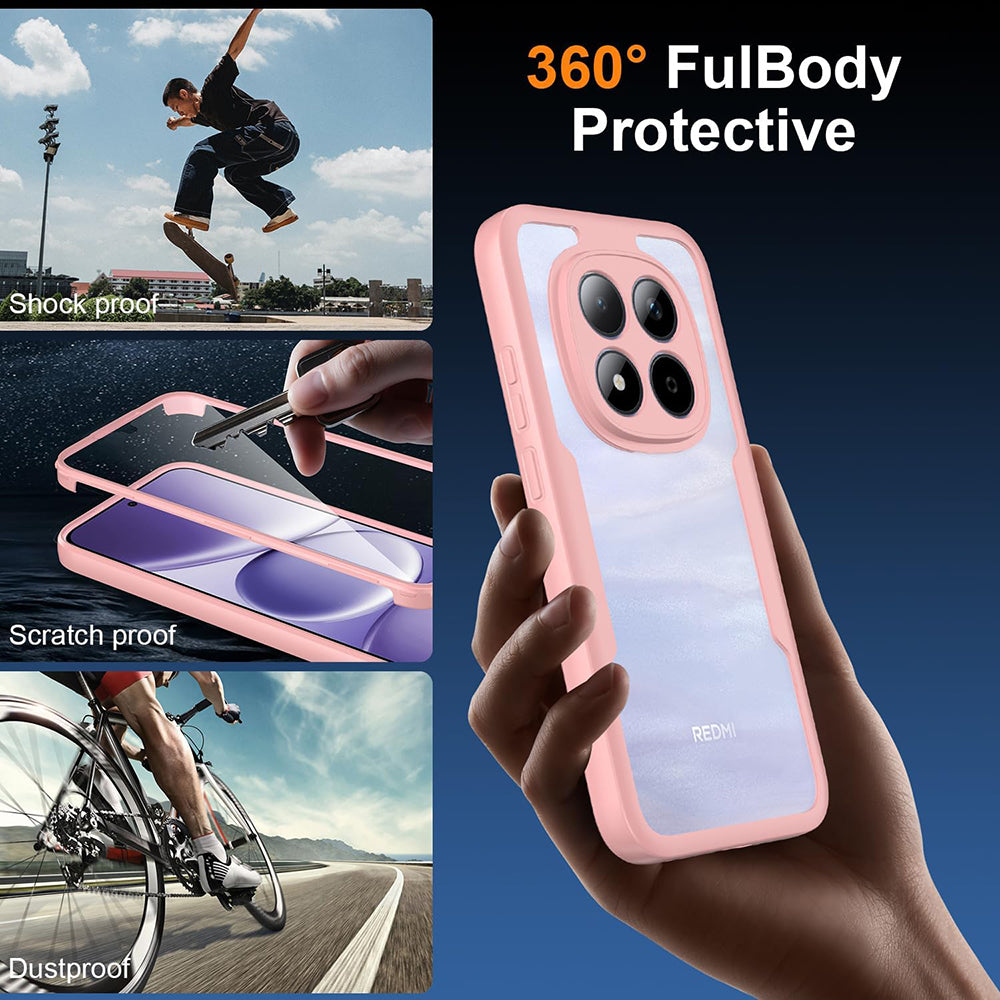 Hülle für Xiaomi Poco M8 Pro / Redmi Note 15 Pro+ 5G, Techsuit, ColorVerse 360, Rosa
