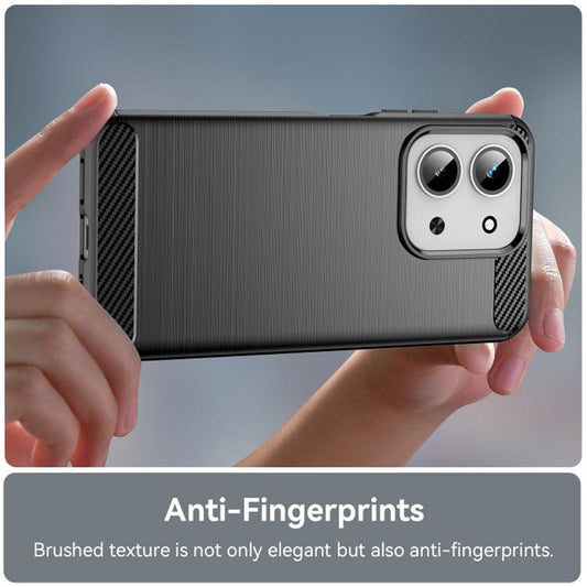 Hülle für Xiaomi Redmi 15C 5G / 15C 4G, Techsuit, Carbon, Schwarz