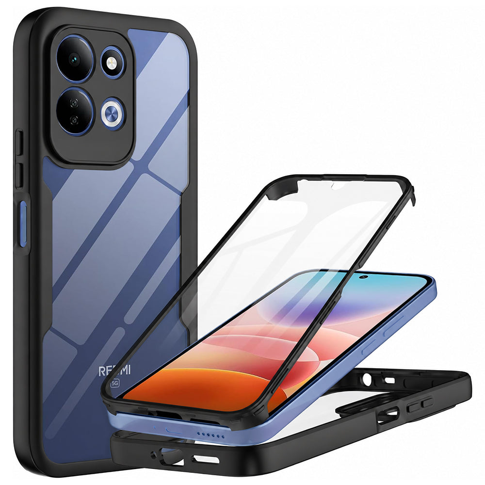 Hülle für Xiaomi Redmi 17 5G / 17 4G, Techsuit, ColorVerse 360, Schwarz