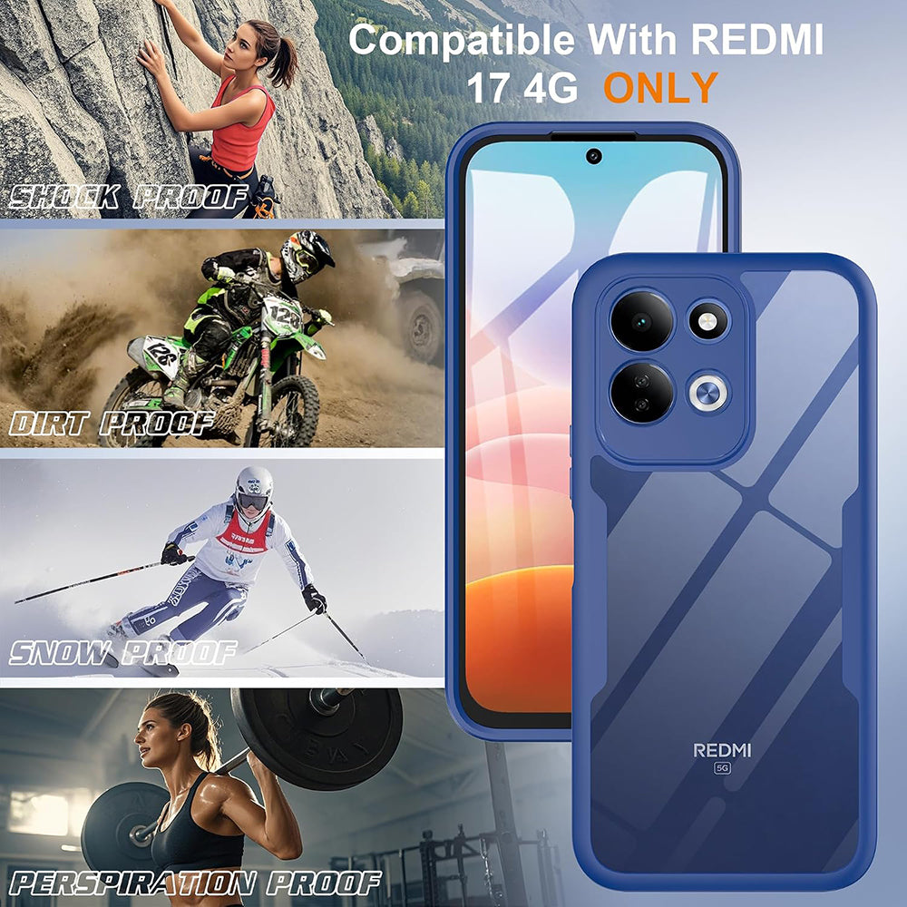 Hülle für Xiaomi Redmi 17 5G / 17 4G, Techsuit, ColorVerse 360, Schwarz