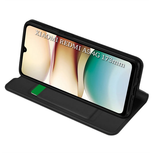 Hülle für Xiaomi Redmi A5 4G (Standard), Techsuit, Magskin Book, Schwarz